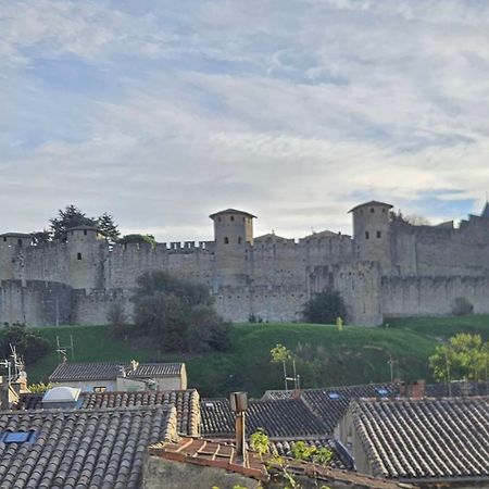 Vue Cite Medievale Castel View Carcassonne Exterior foto